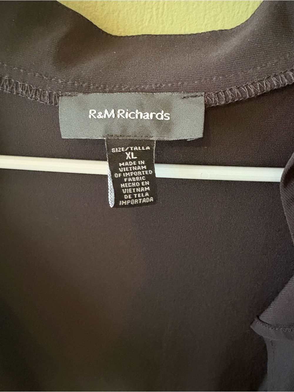 R&M Richards Ruffled Open-Front Cardigan - Picture 5 of 5